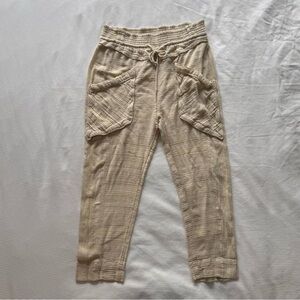 Free People Sweet Escape Pull On Pants beige Women's Medium boho festival hippie
